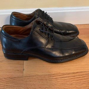 Black Leather Rockport Oxford Shoes